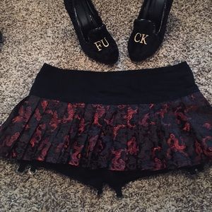 Punk Rave Vintage dragons skirt skirt M goth